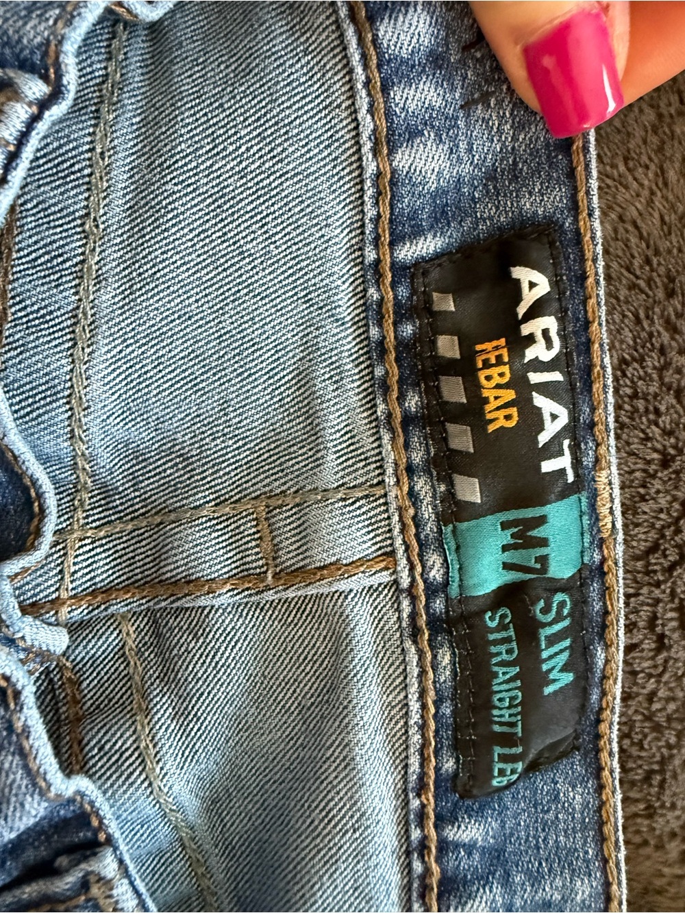 Ariat Light Blue M7 Slim Straight Leg Jeans